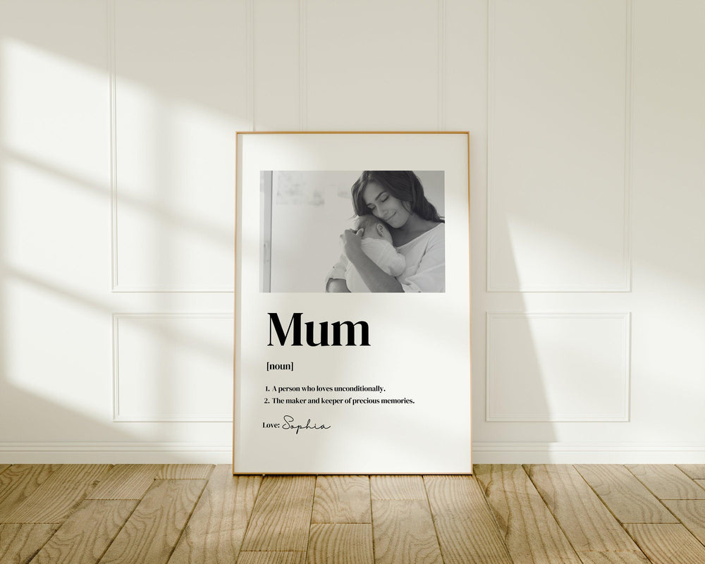 Mothers Day Gift, Gift for Mum Mummy Mother, Mothers Day Gift Ideas, Gift for Mothers Day, Personalised Mum Print,Gift from Children for Mum - Glam and Co 