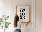 Personalised Special Date Print, Custom Gift For Anniversary, Wedding, or First Date, Gift Ideas for Her or Him, Personalised COUPLES Gifts