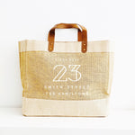 Personalised Jute Tote Bag | Custom Place Tote Bag - Glam and Co 