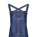 Personalised Denim Barista Style Apron | Aprons for Men and Women