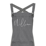 Personalised Denim Barista Style Apron | Aprons for Men and Women