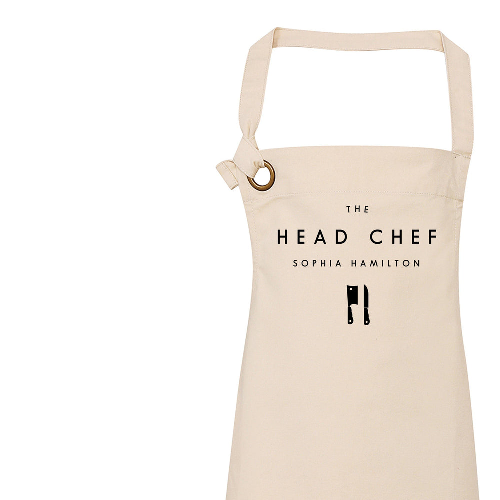 Head Chef Apron | Personalised Apron for Her - Glam & Co Designs Ltd