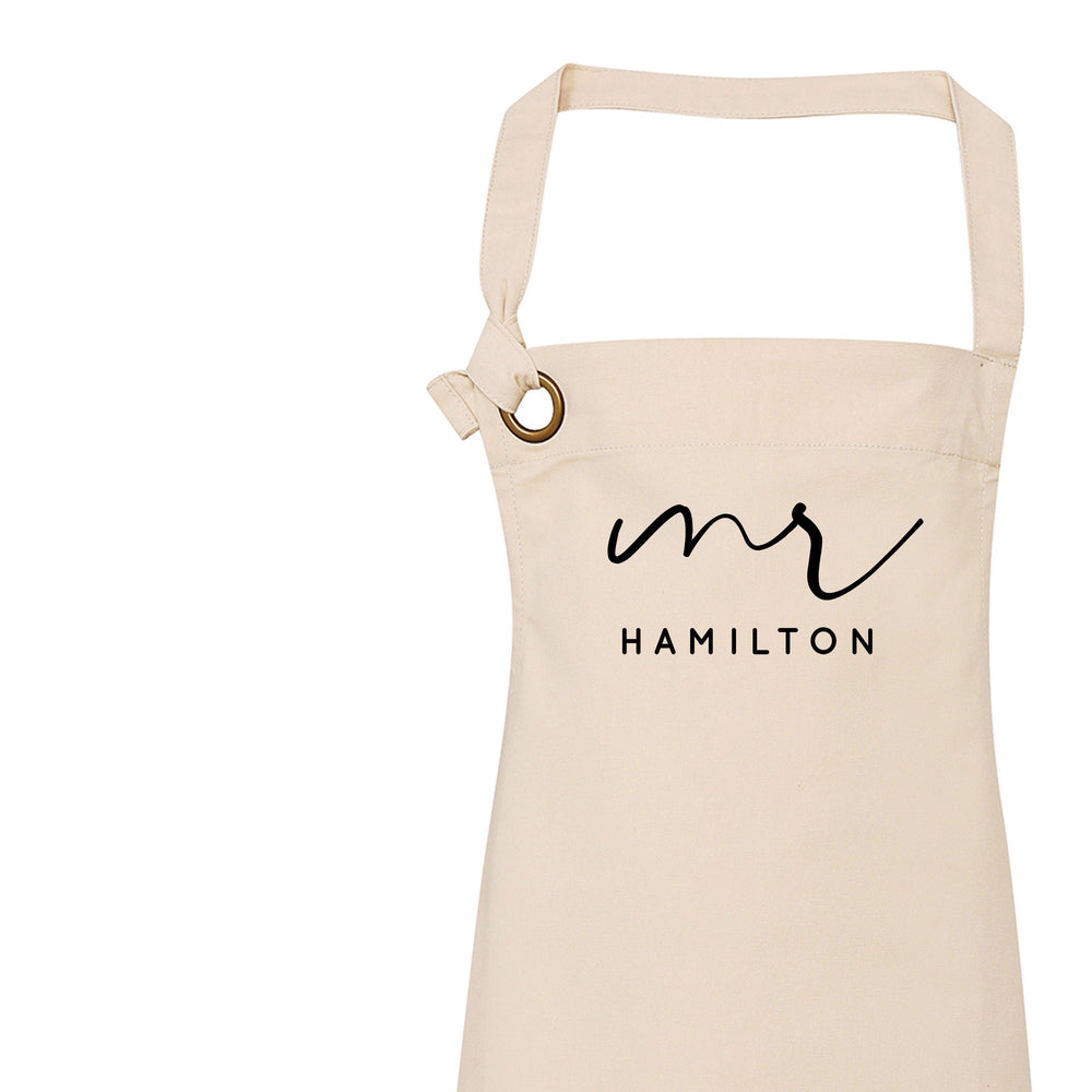 Personalised Aprons for Women and Men, Mr Apron - Glam & Co Designs Ltd