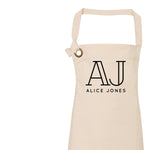 Personalised Apron | Aprons for Women | Custom Initials - Glam & Co Designs Ltd