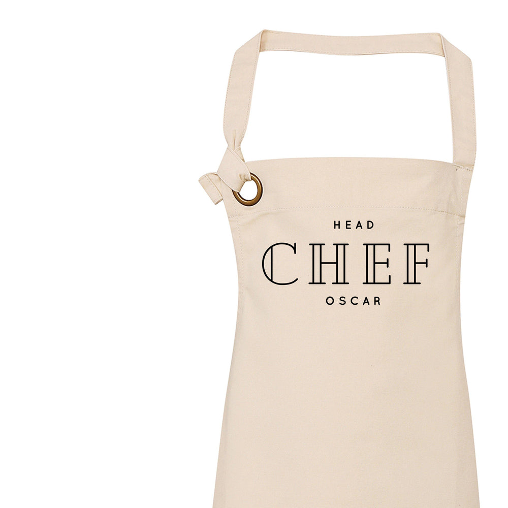 Personalised Aprons for Men and Women | Personalised Apron Head Chef, Master Chef, Sous Chef - Glam & Co Designs Ltd