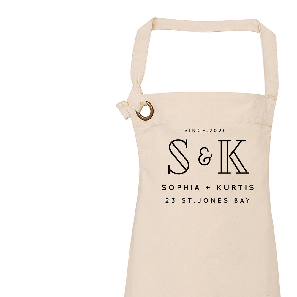 Personalised Aprons | Custom apron for Mr and Mrs