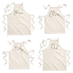 Personalised Aprons | Custom apron for Dad | Custom apron for Mum | Personalised kids aprons | Personalised family aprons