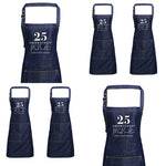 Mr and Mrs Gift Ideas | Personalised Apron | Personalised Apron for Mr and Mrs | Gift ideas for Weddings | Him and Her Gift Ideas | Denim - Glam & Co Designs Ltd