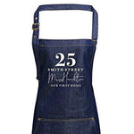 Mr and Mrs Gift Ideas | Personalised Apron | Personalised Apron for Mr and Mrs | Gift ideas for Weddings | Him and Her Gift Ideas | Denim - Glam & Co Designs Ltd