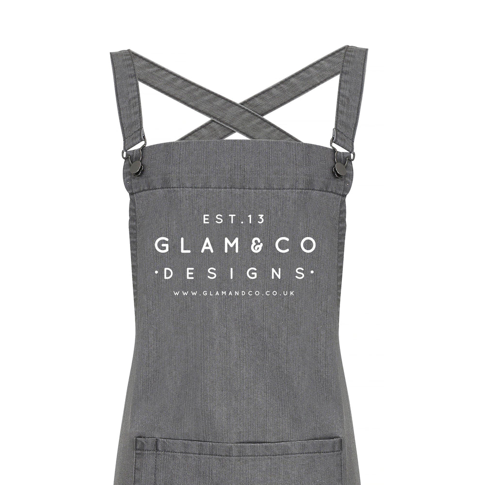 Barista Style Custom Apron | Design Your Own Custom Apron | Logo Design - Glam & Co Designs Ltd