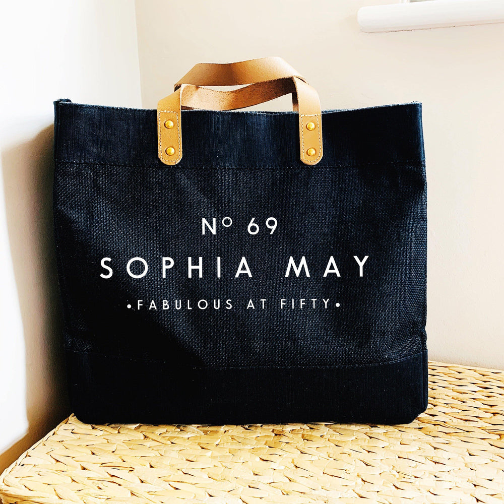 Personalised Bag | 50th Birthday Gift | Personalised Shopping Bag | Gift ideas for Her | Custom Beach Bag | Custom Bag | Custom Shopping Bag - Glam & Co Designs Ltd