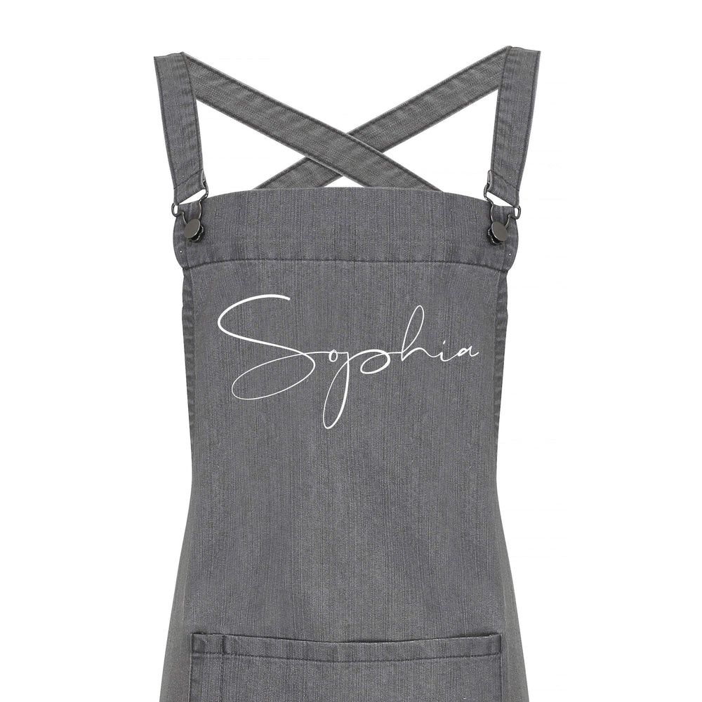 Personalised Barista Style Apron | Aprons for Men and Women - Glam & Co Designs Ltd