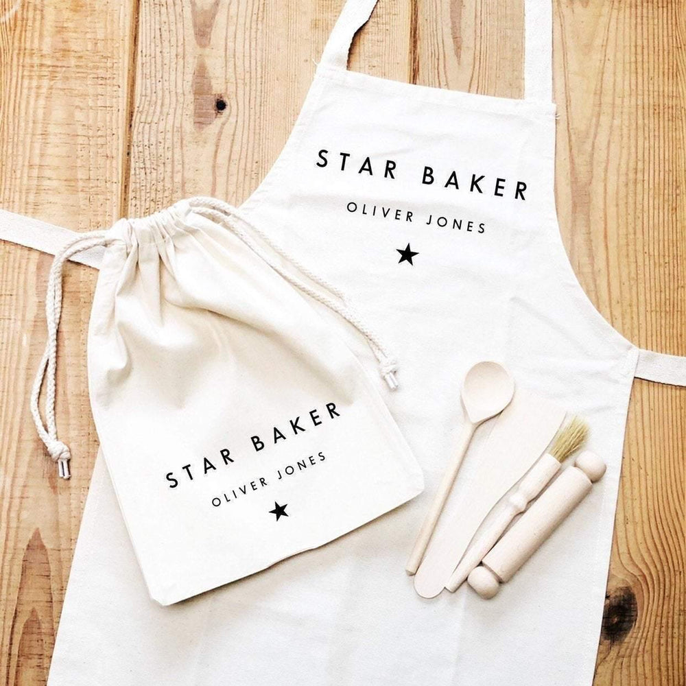 Kids Baking Set | Star Baker | Kids Baking Apron | Personalised Kids Baking Set | Personalised Kids Apron |Aprons for Children |Kids Baking