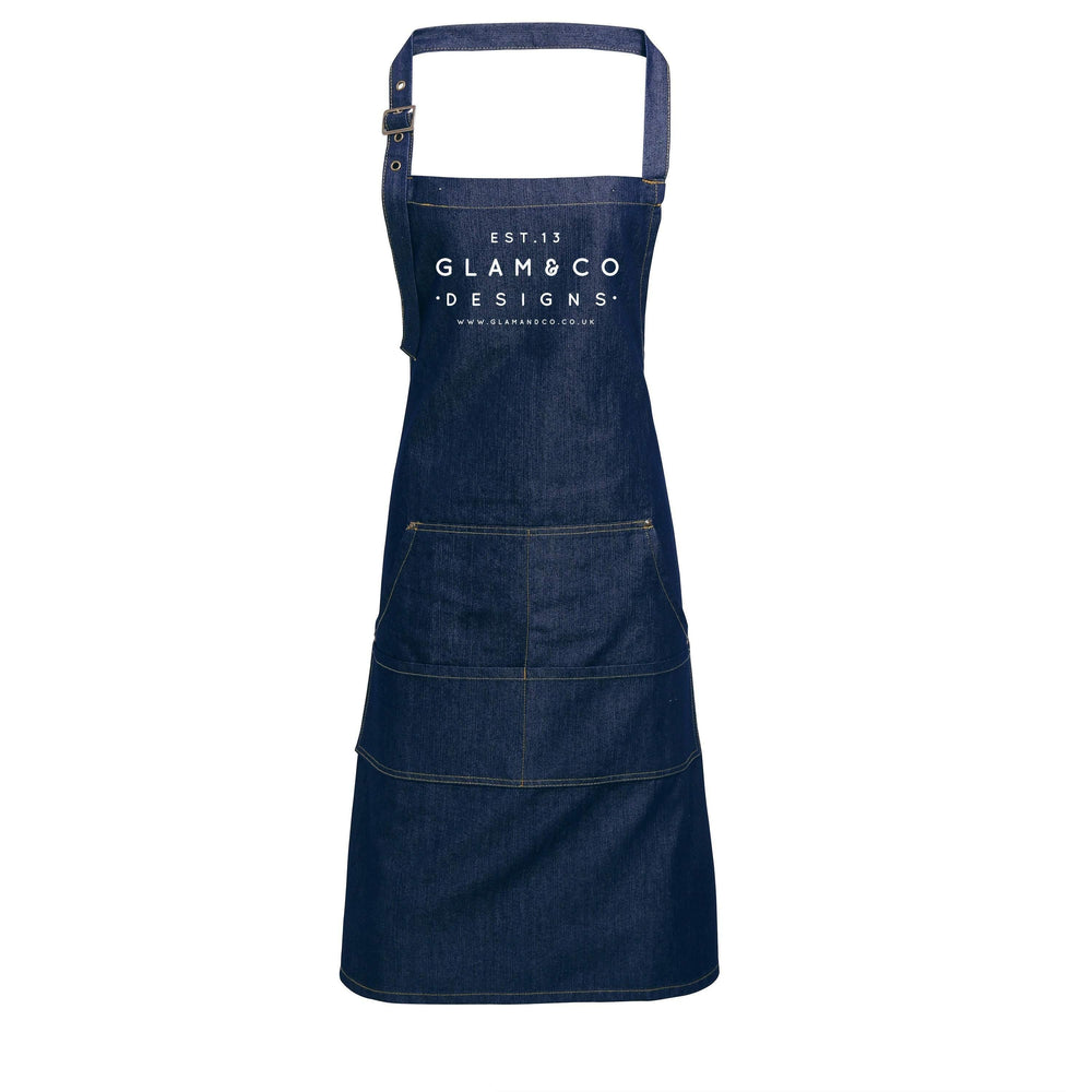 Mr and Mrs Gift Ideas | Personalised Denim Apron | Personalised Apron for Mr and Mrs | Gift ideas for Weddings | Him and Her Gift Ideas - Glam and Co 