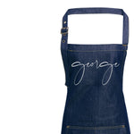 Gift ideas for Men | Personalised Denim Apron | Aprons for Men | Birthday Gift Ideas | Gifts for Him | Custom Apron | Personalised Apron - Glam and Co 